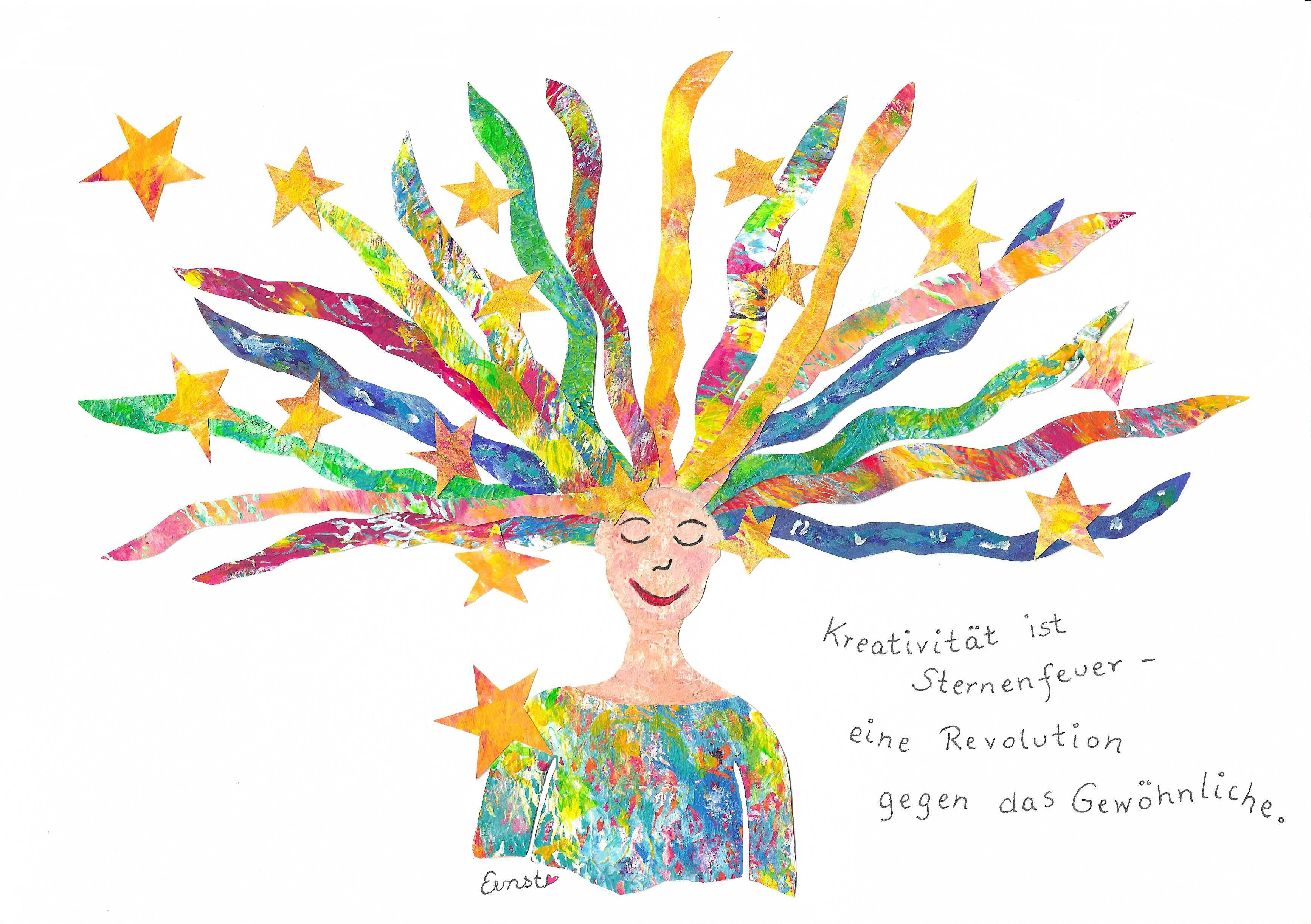 Kunstwerk Kreativität Sternenfeuer von Andrea Ernst